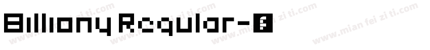 Billiony Regular字体转换